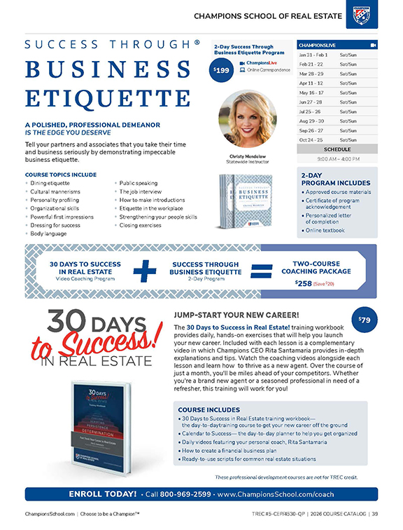 Preview - Catalog Business Etiquette Section